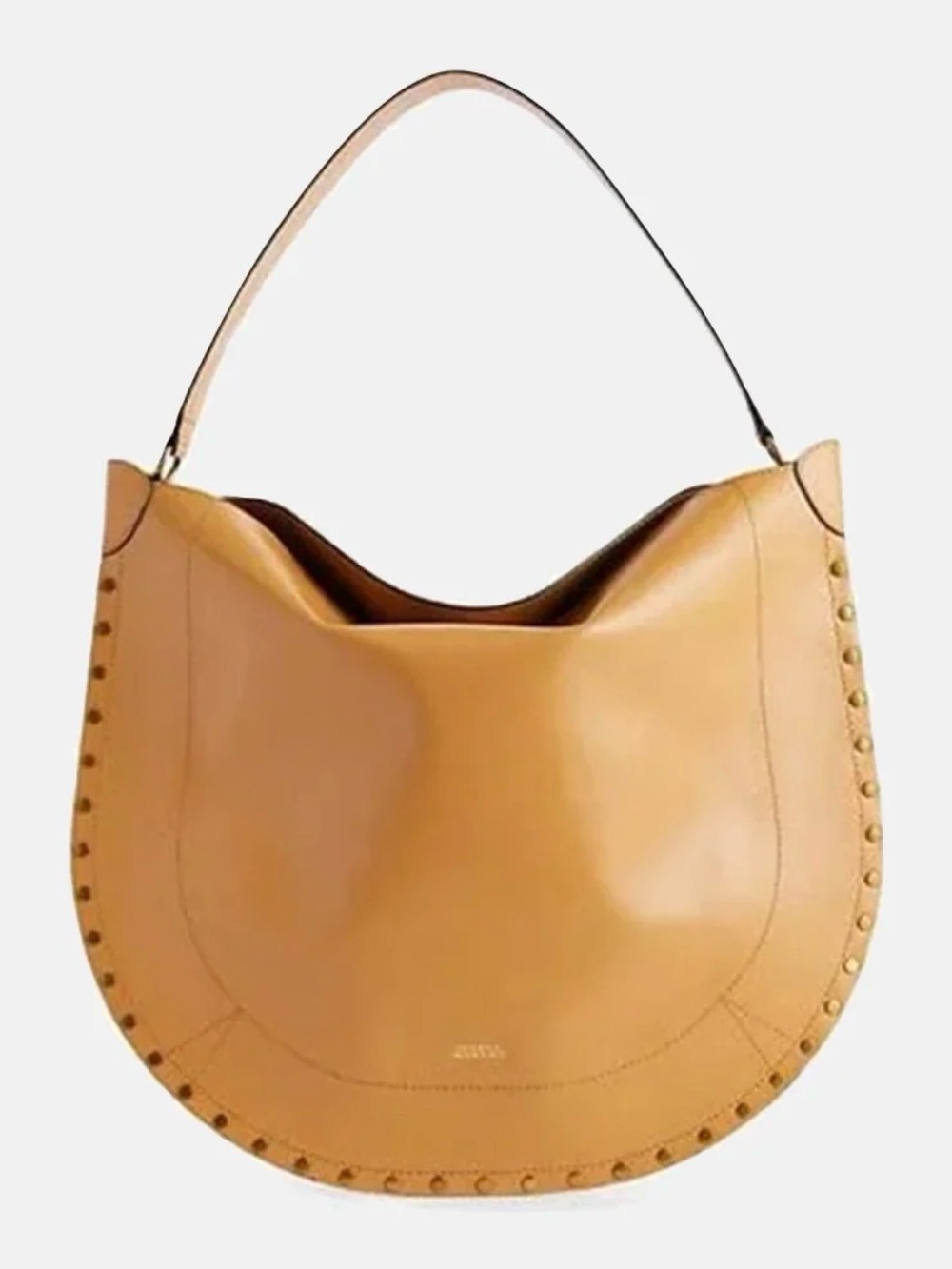 Isabel Marant Oskan Camel Leather Hobo Shoulder Bag